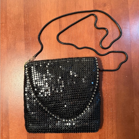 Elegant Black Sequin Shoulder Bag - Picture 1 of 3